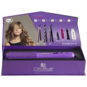 Royale Multi-Purpose Ceramic Hair Brush ( Purple)